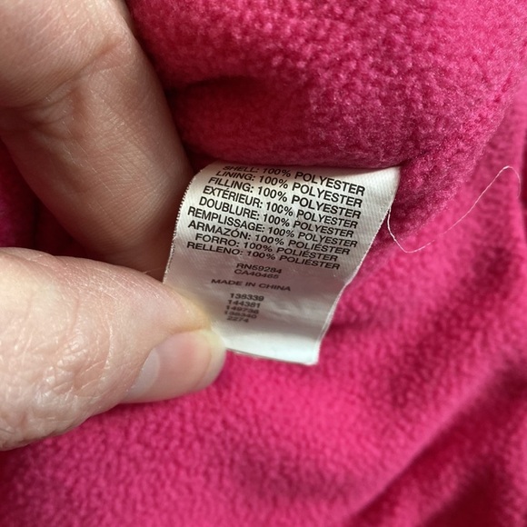 Childrens place 3T bright pink puffer vest fleece lined kids winter‎ outerwear - Picture 3 of 5